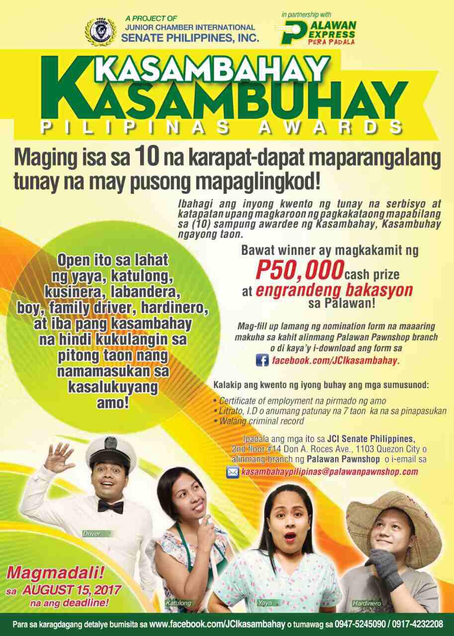  Kasambahay Kasambuhay Pilipinas Awards.