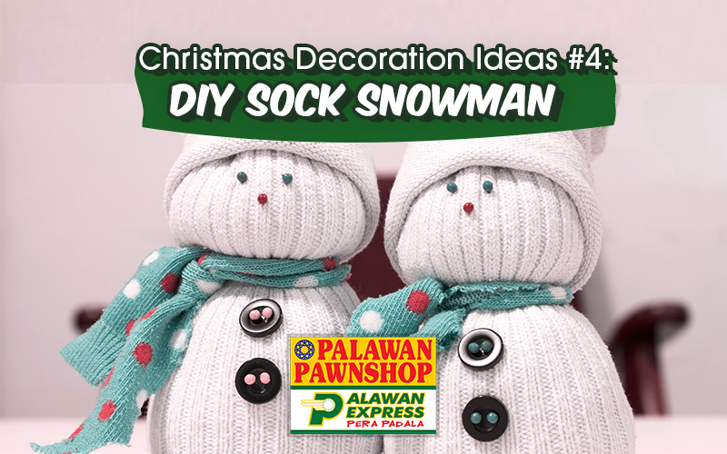 DIY sock snowman