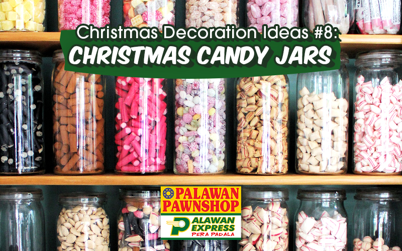 Christmas candy jars