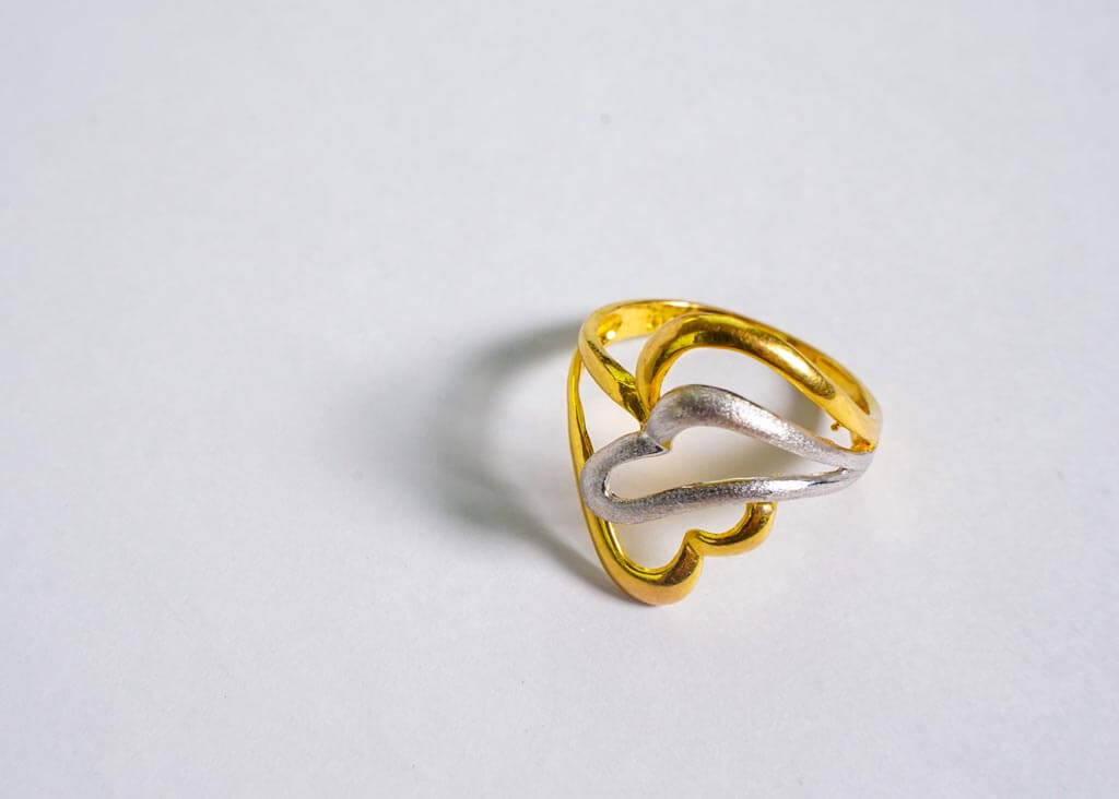 Gold and silver ring