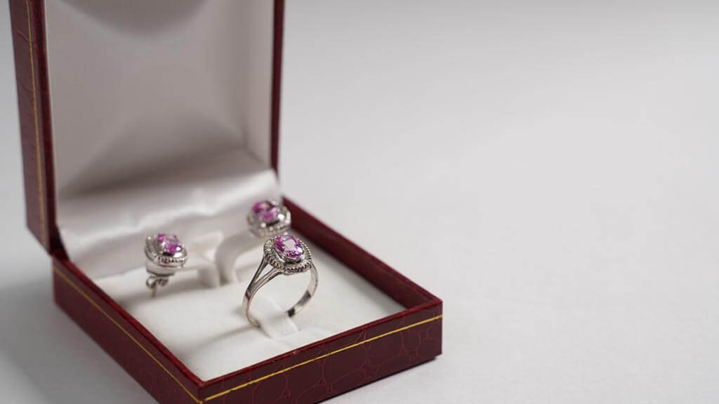 Rings in jewelry box