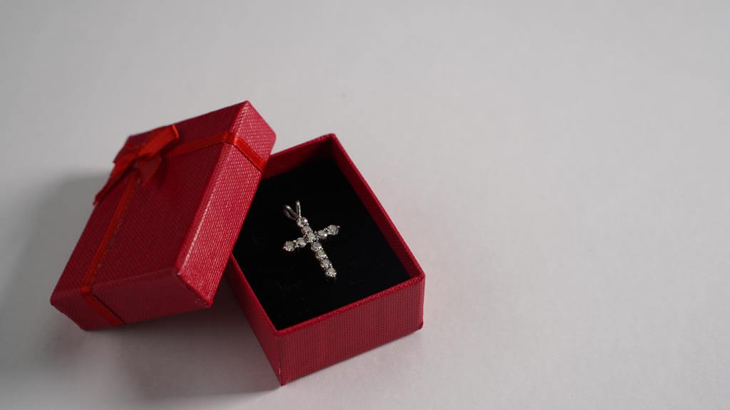 Diamond cross pendant
